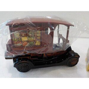 Vintage Avon Country Vendor Spicy After Shave 5 oz Dark Amber Glass Decanter